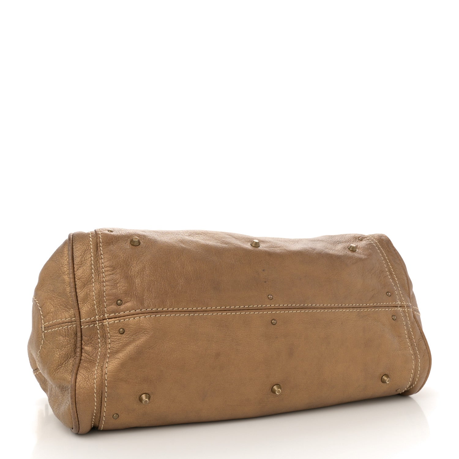 Chloe Metallic Calfskin Medium Paddington Satchel Gold 4 of 16