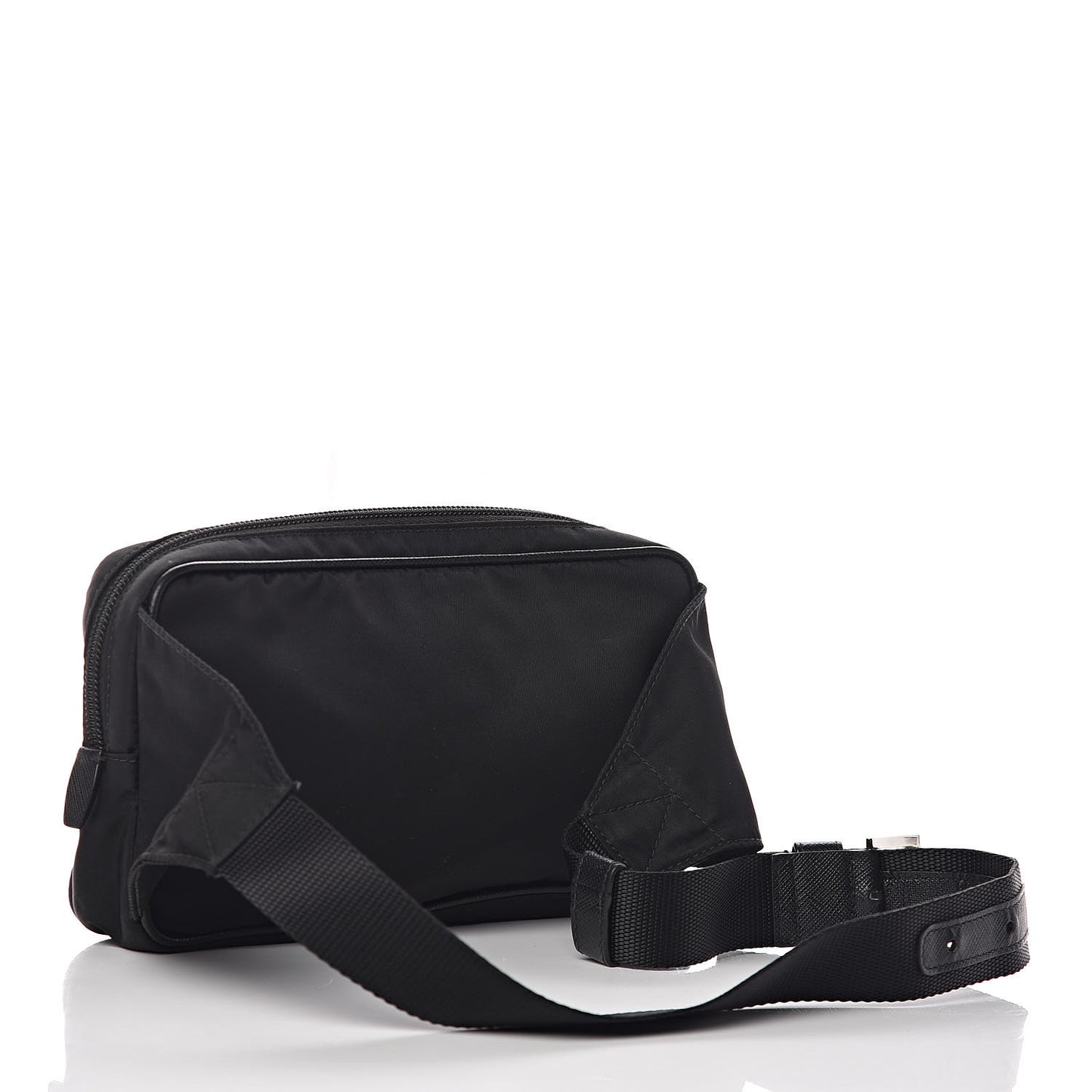 Tessuto Nylon Saffiano Belt Bag Black