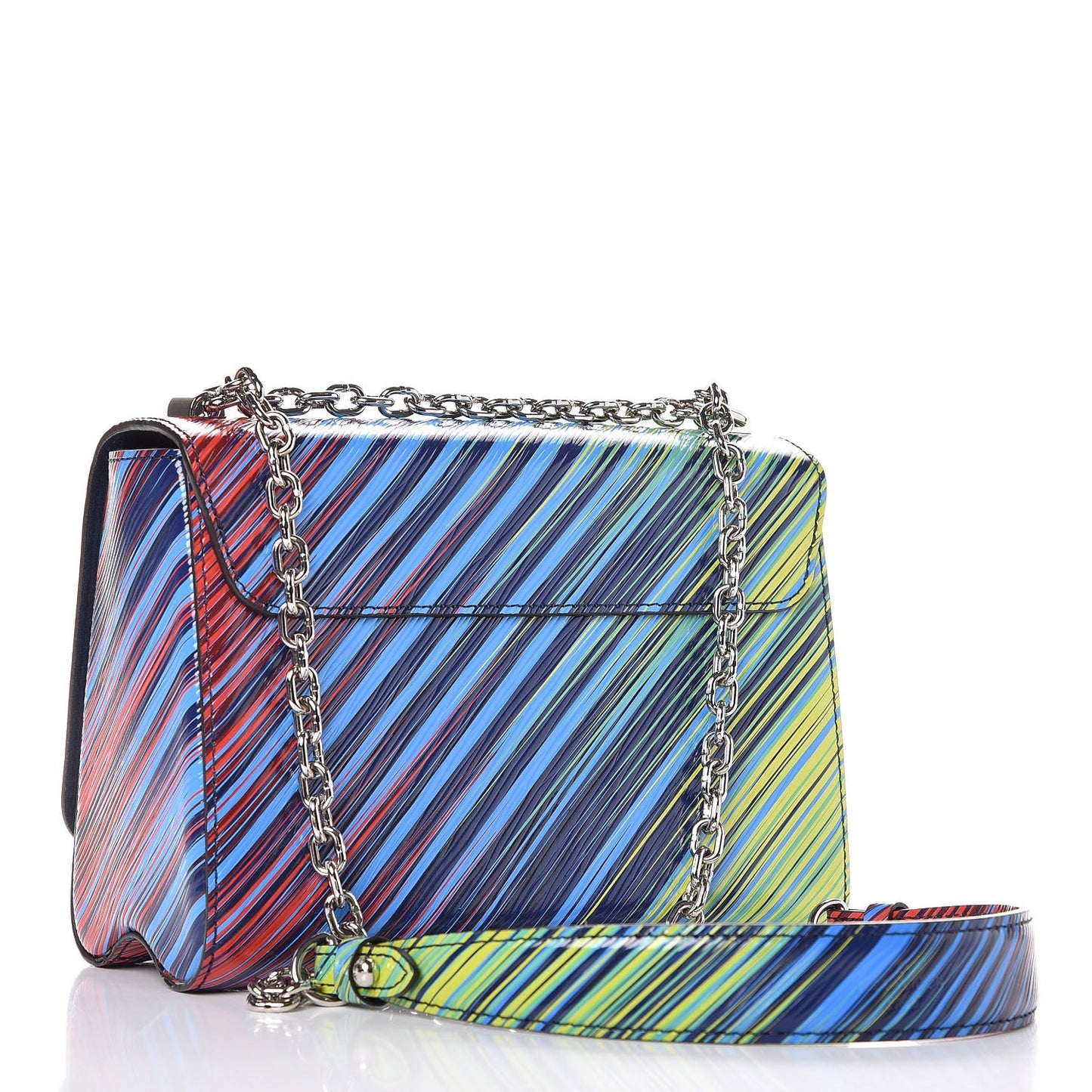 Epi Tropical Twist Shoulder Bag MM Vert Rouge
