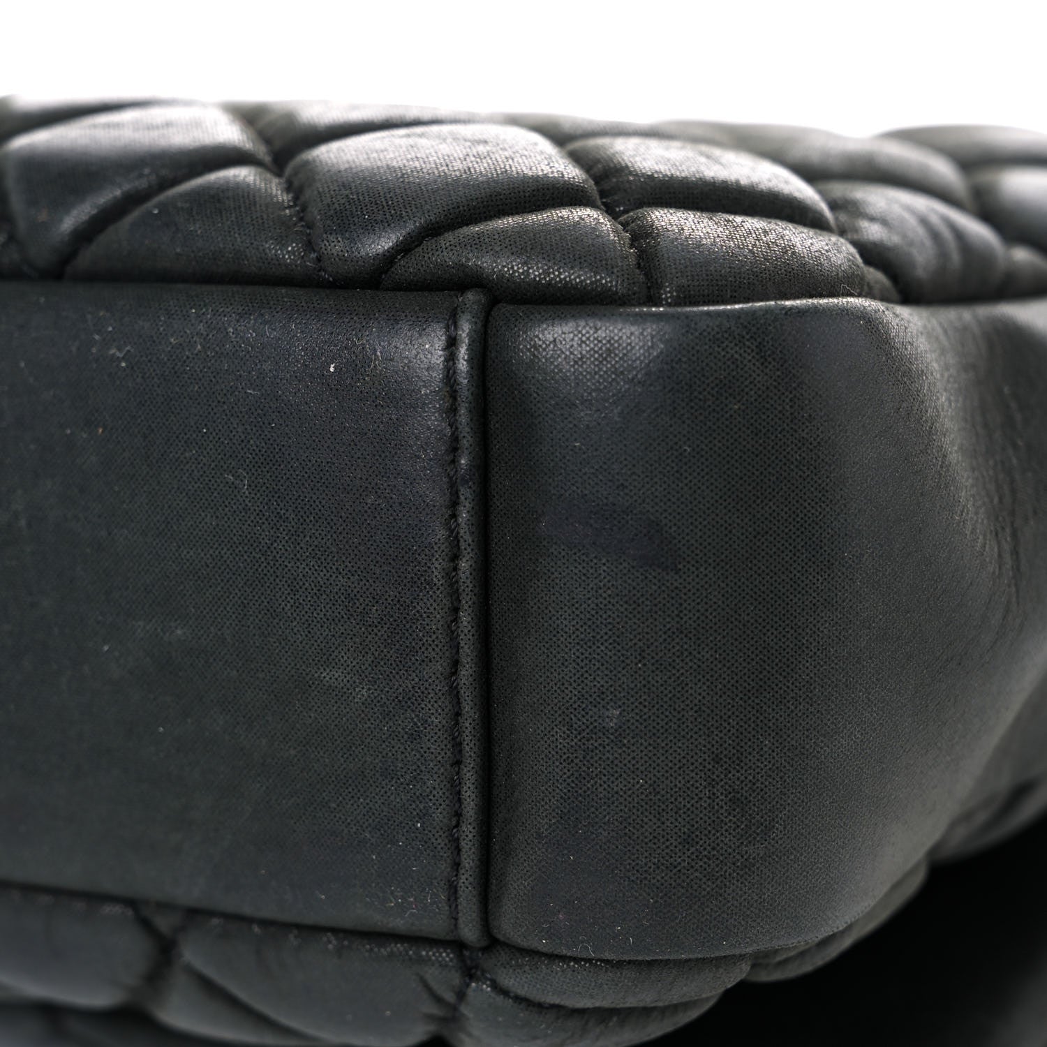 Chanel Iridescent Calfskin Quilted Small New Bubble Flap Anthracite 14 of 21