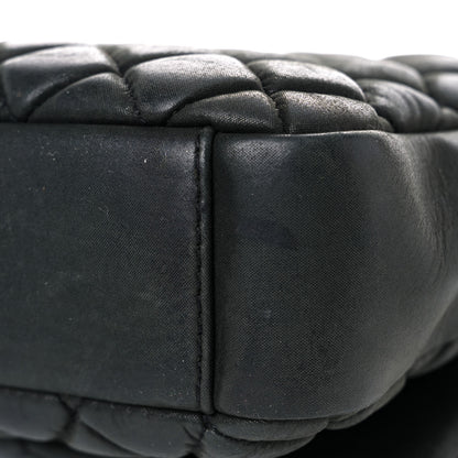 Chanel Iridescent Calfskin Quilted Small New Bubble Flap Anthracite 14 of 21