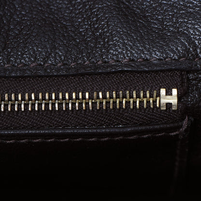 Hermes Taurillon Clemence Birkin 30 Chocolate 16 of 48
