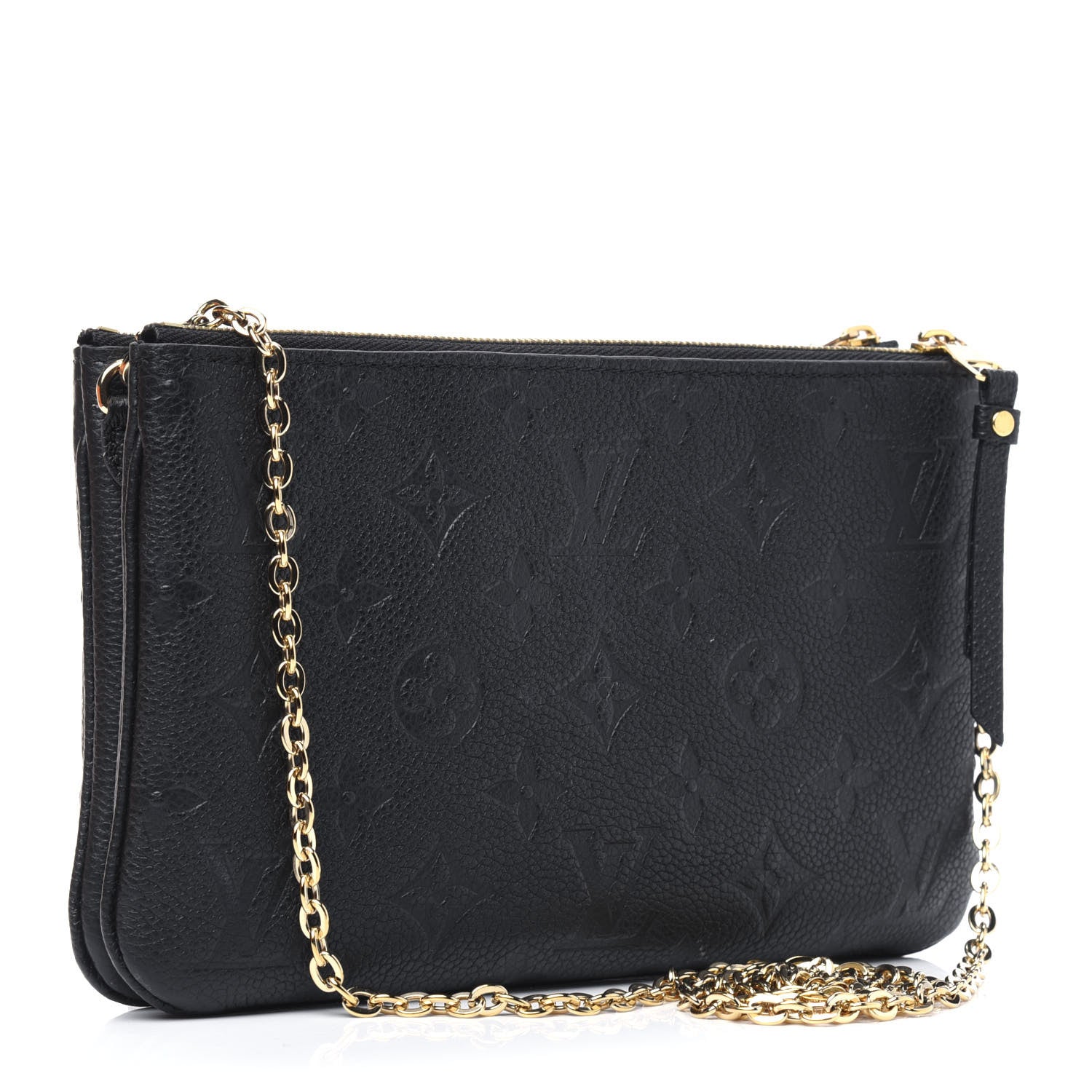 Louis Vuitton Empreinte Double Zip Pochette Black 3 of 17