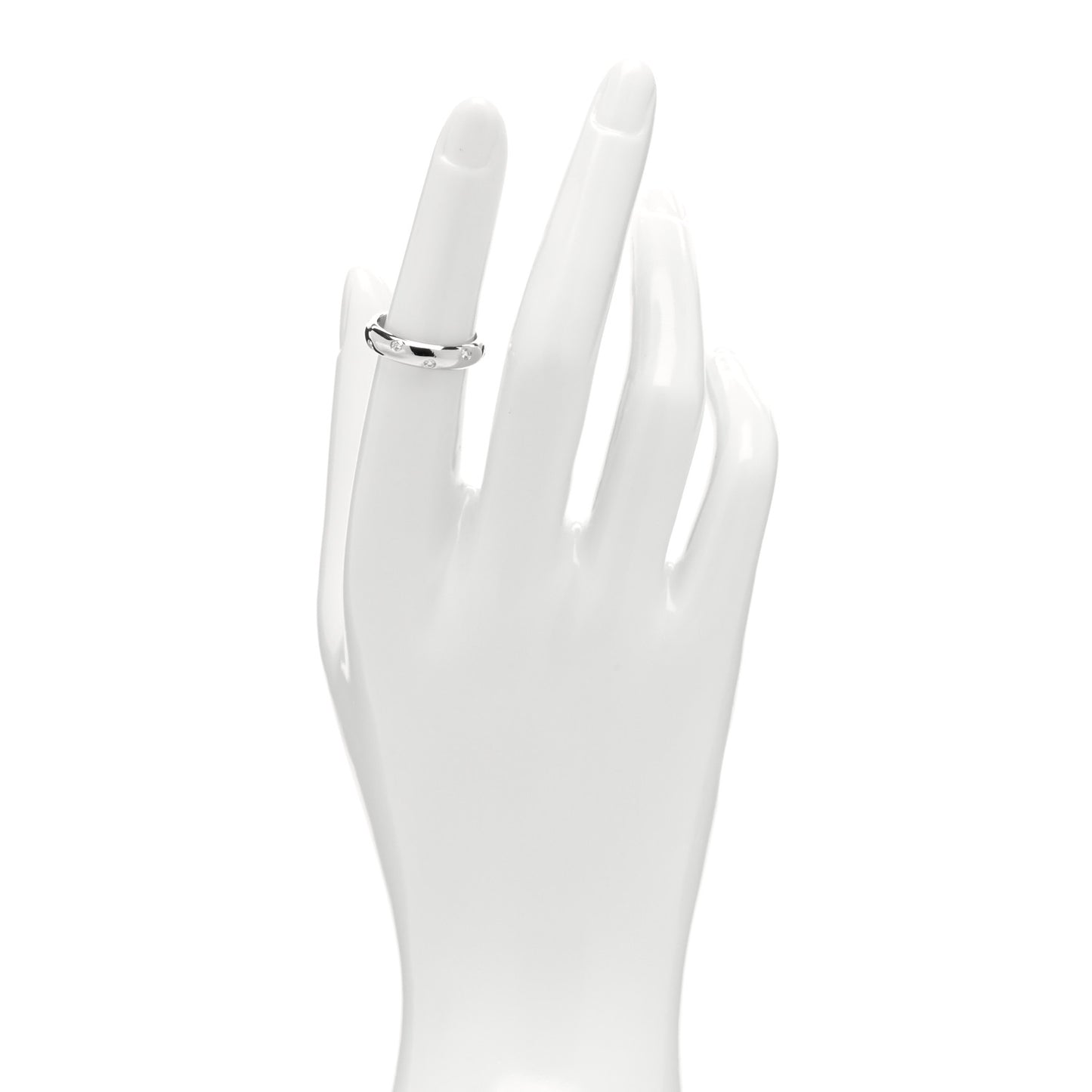 Platinum Diamond 4mm Etoile Band Ring 50 5.5