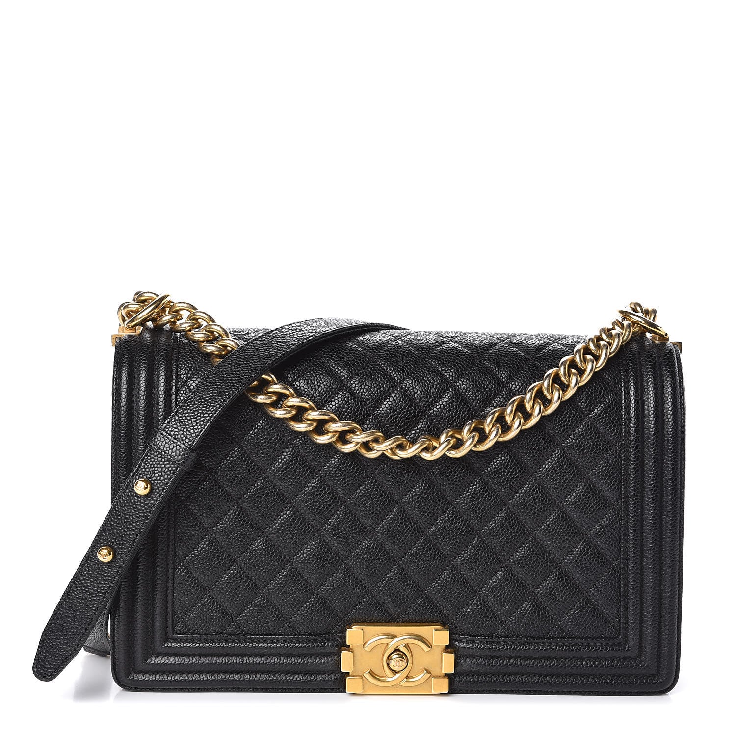 Chanel Caviar Quilted New Medium Boy Flap Black 1 of 10
