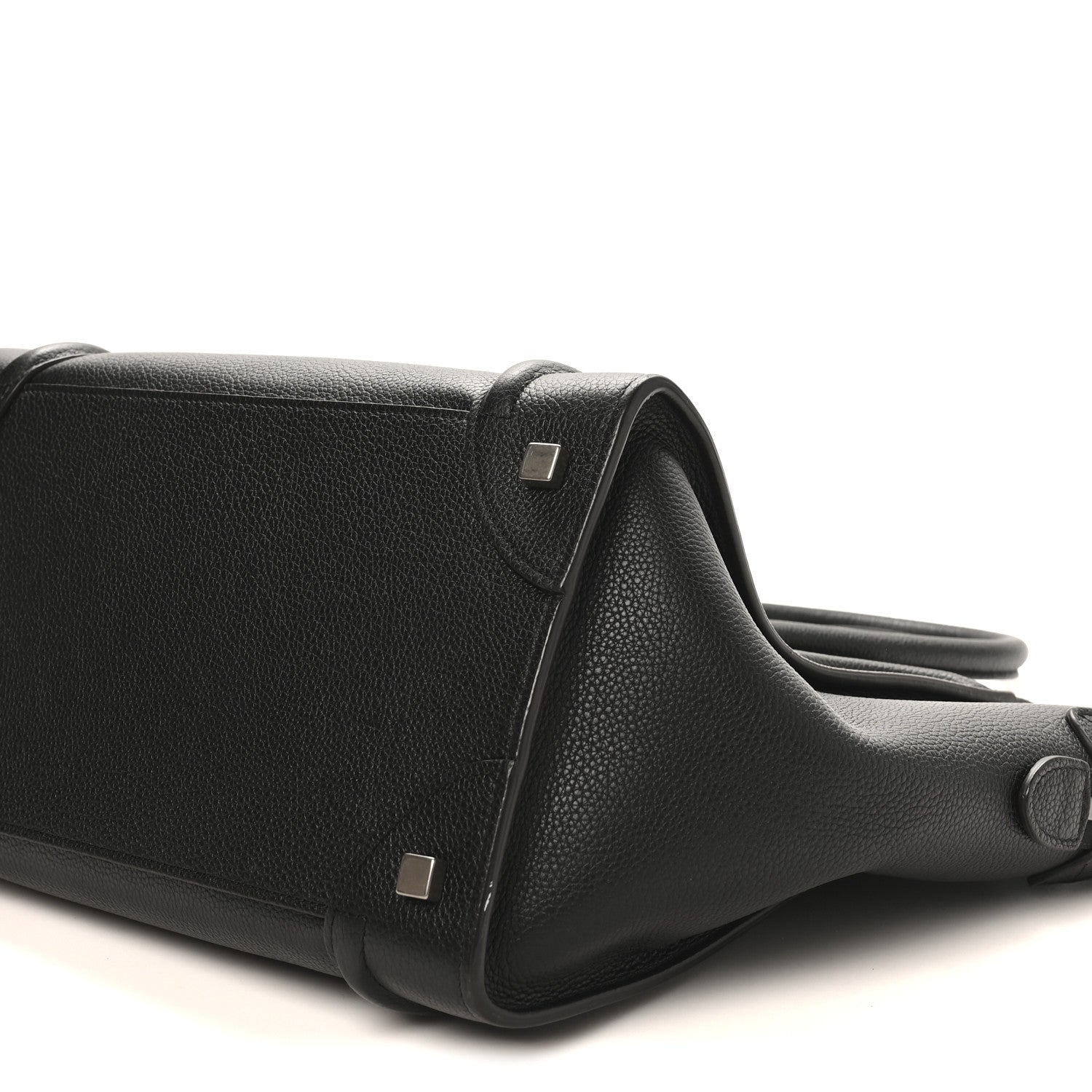 Celine Drummed Calfskin Mini Luggage Black 10 of 10