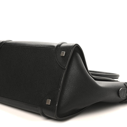 Celine Drummed Calfskin Mini Luggage Black 10 of 10