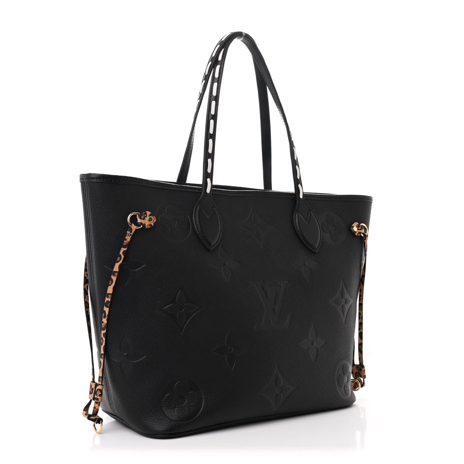 Louis Vuitton Empreinte Monogram Giant Wild at Heart Neverfull MM Black 4 of 12