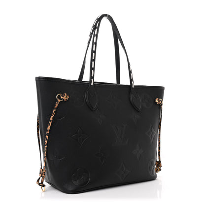 Louis Vuitton Empreinte Monogram Giant Wild at Heart Neverfull MM Black 4 of 12