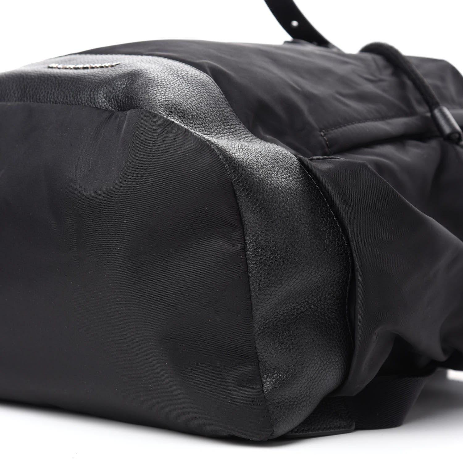 Burberry Nylon Grained Calfskin Watson Diaper Bag Black 7 of 11
