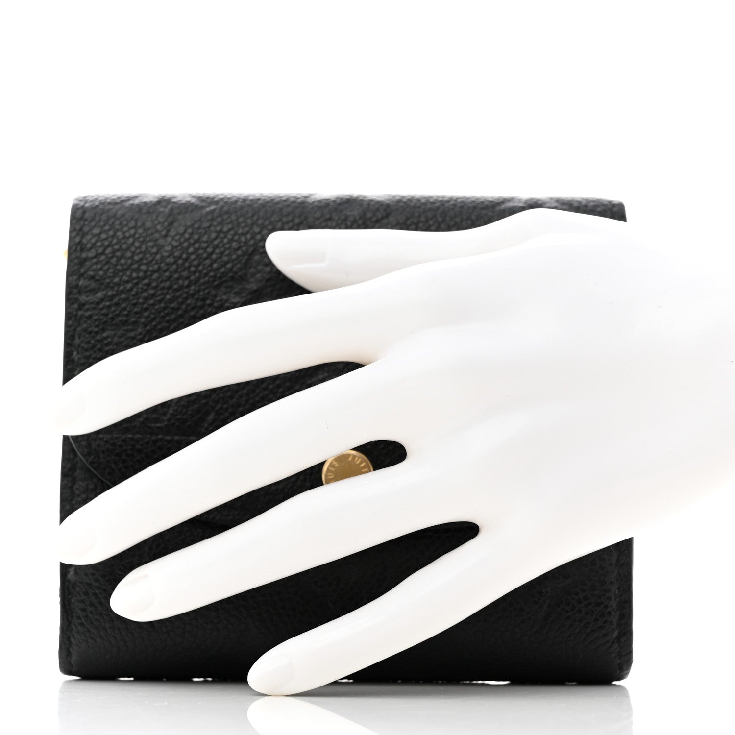 Louis Vuitton Empreinte Ariane Wallet Black 2 of 8