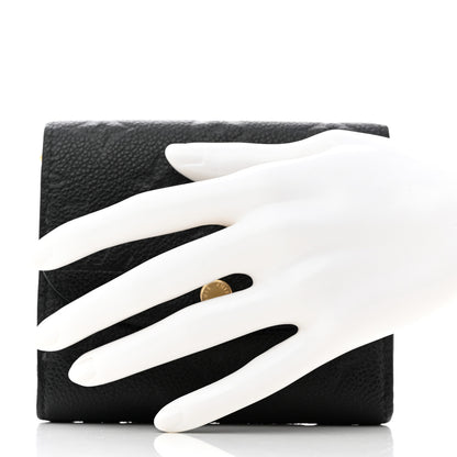 Louis Vuitton Empreinte Ariane Wallet Black 2 of 8