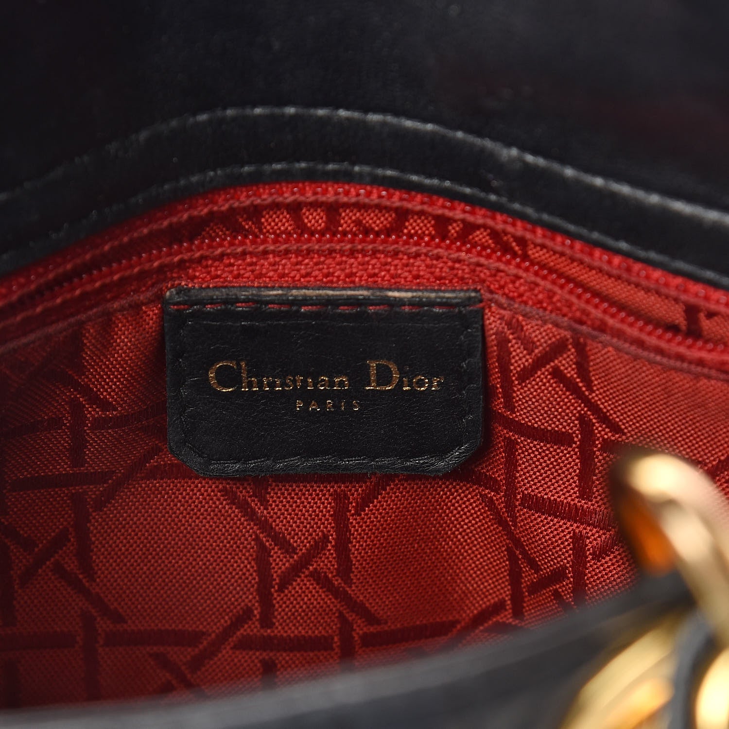 Christian Dior Lambskin Cannage Mini Lady Dior Black 6 of 10
