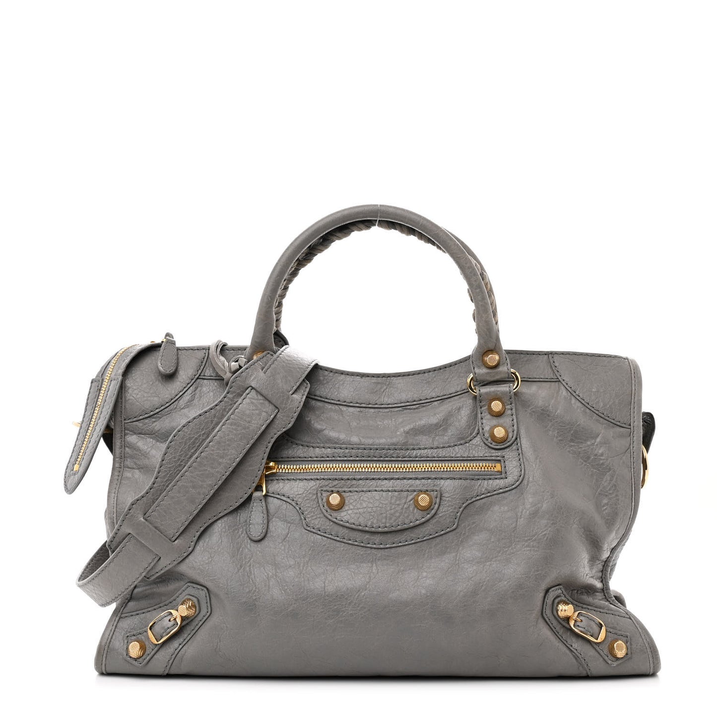 Agneau Giant 12 Gold Hardware City Gris Pyrite