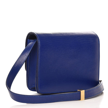 Celine Smooth Calfskin Small Classic Box Flap Bag Indigo 3 of 10
