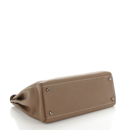 Hermes Taurillon Clemence Kelly Retourne 35 Etoupe 5 of 21