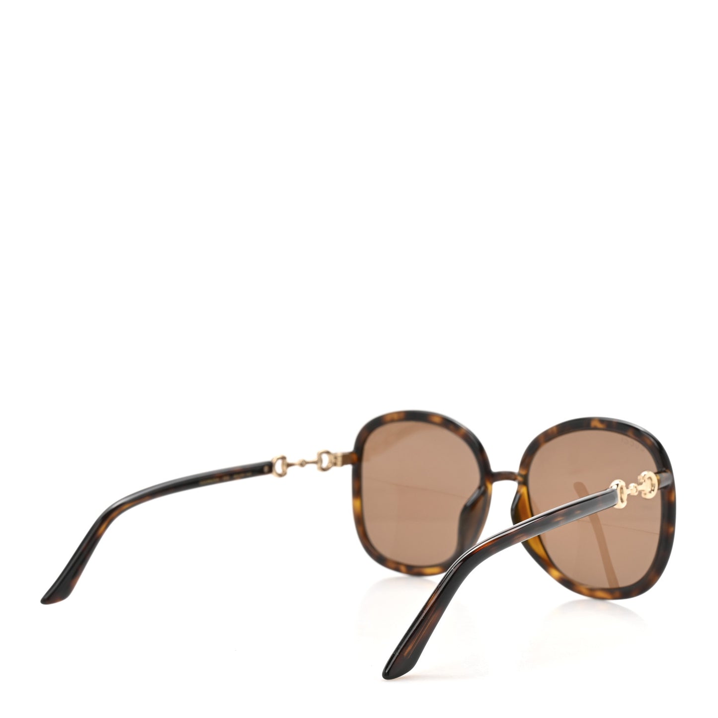 Horsebit Square Frame Sunglasses GG0892SA Tortoise