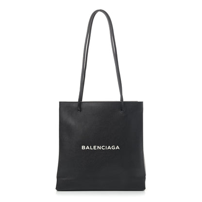 Balenciaga Calfskin Logo Small Shopping Black 1 of 4