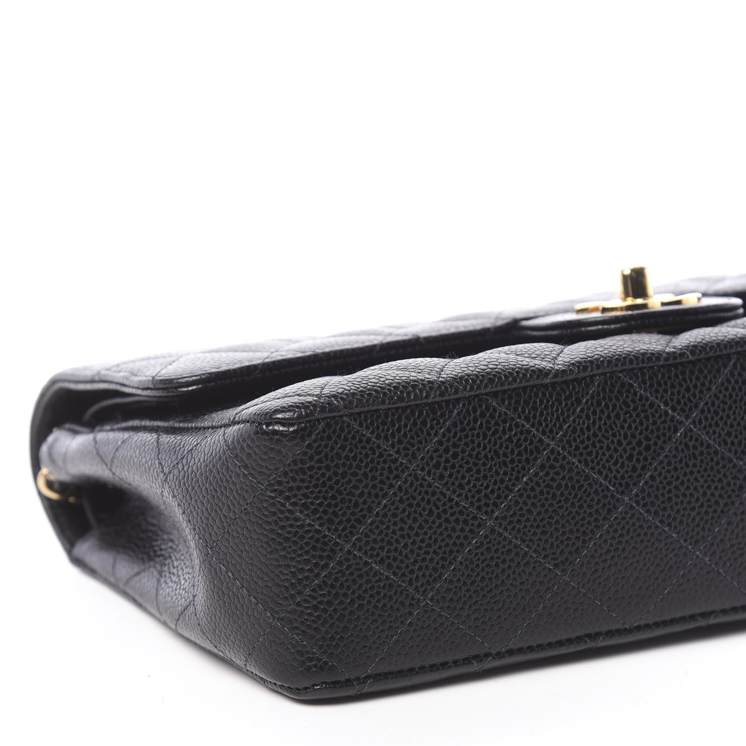 Chanel Caviar Quilted Medium Double Flap Black 8 of 15