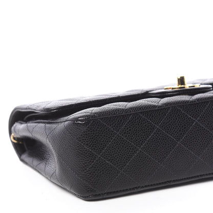 Chanel Caviar Quilted Medium Double Flap Black 8 of 15