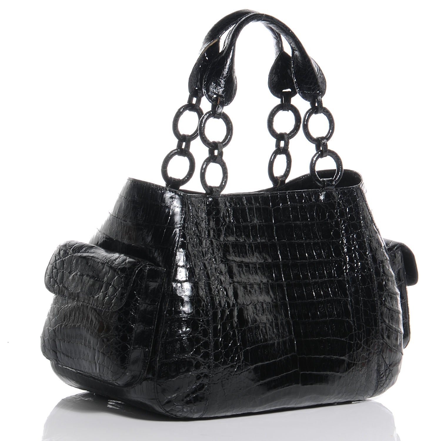 Nancy Gonzalez Crocodile Tote Black 3 of 7