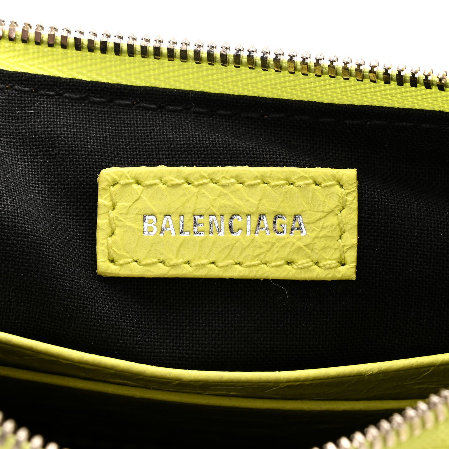 Agneau Arena Le Cagole Mini Purse With Chain Lime