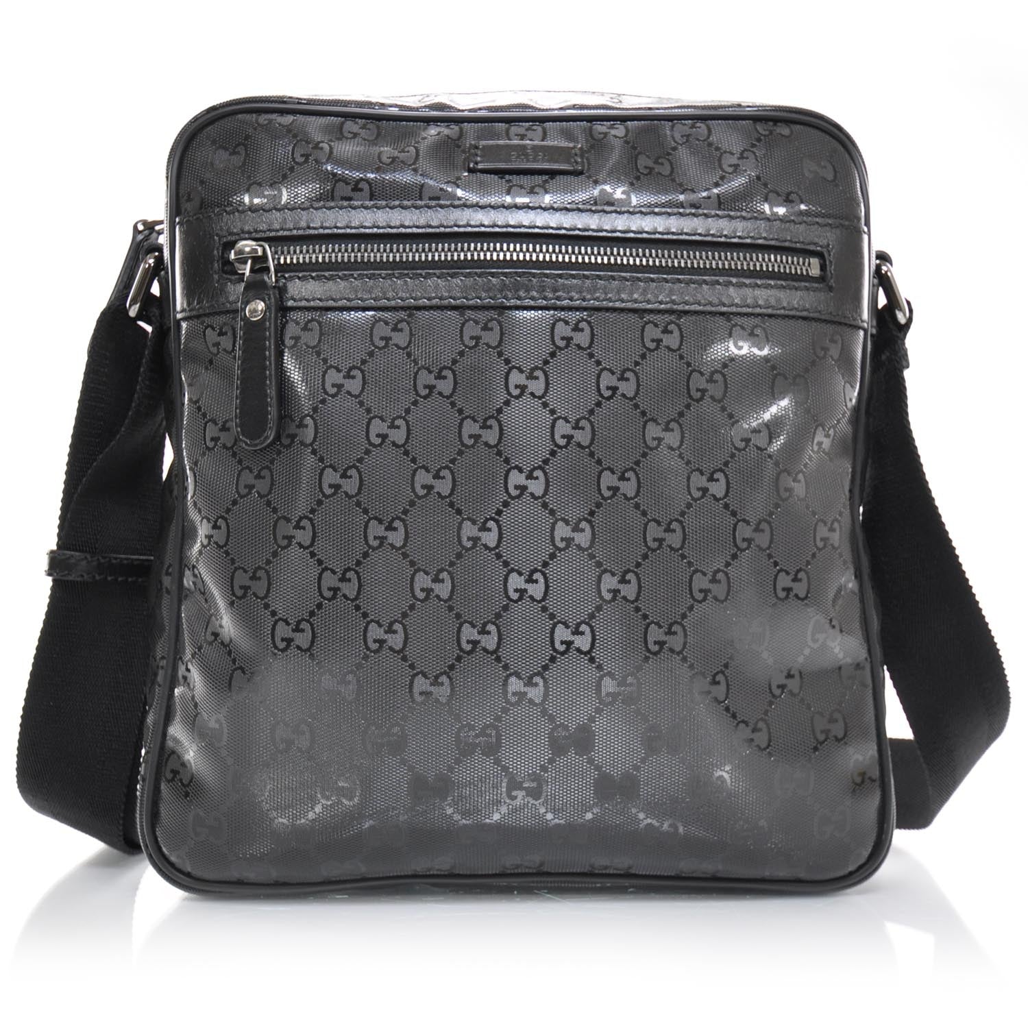 Gucci Imprime Monogram Medium Messenger Bag Black 1 of 9