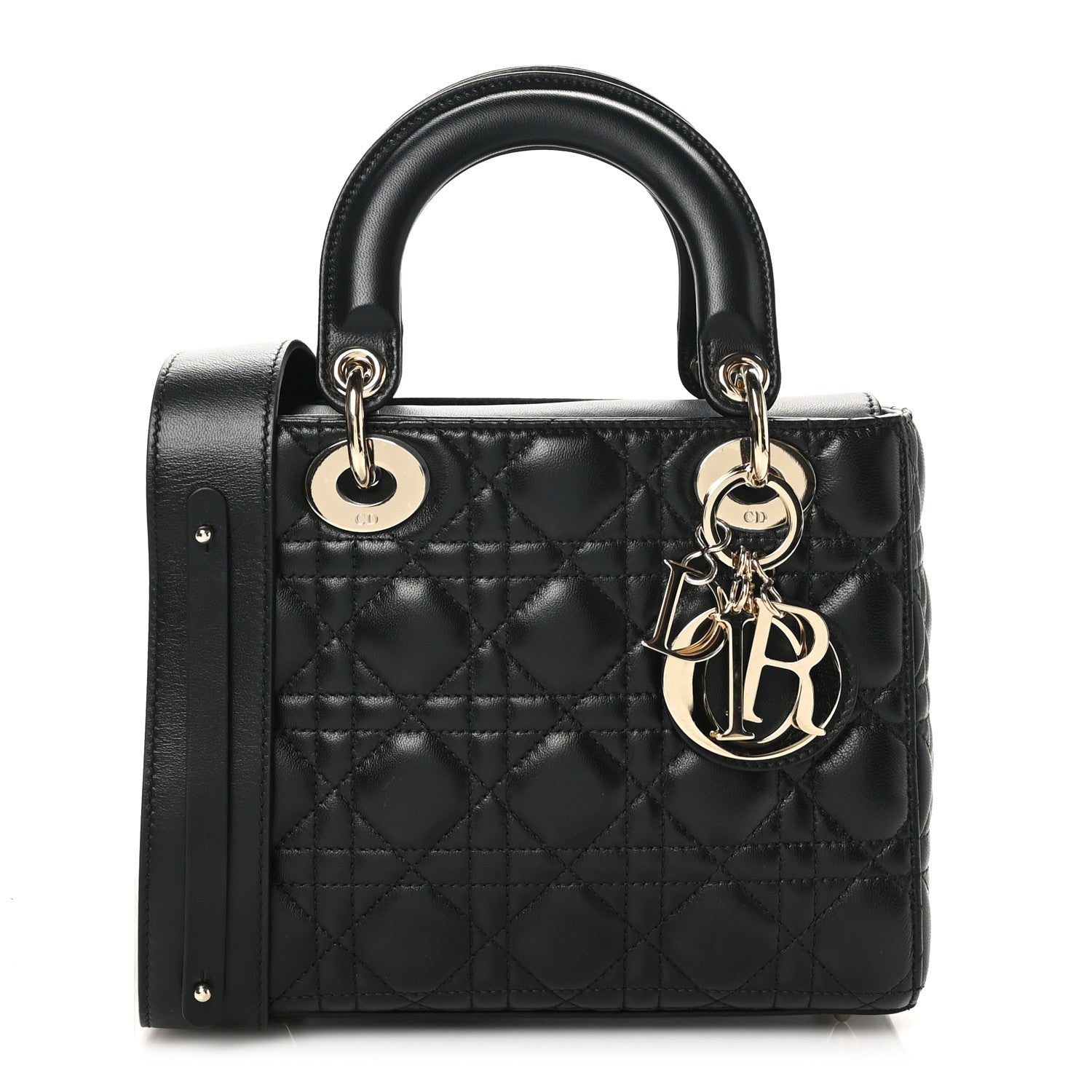 Christian Dior Lambskin Cannage Small My ABCDior Lady Dior Black 1 of 10