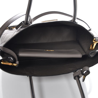 Prada City Calf Quilted Large Double Bag Argilla 6 of 7