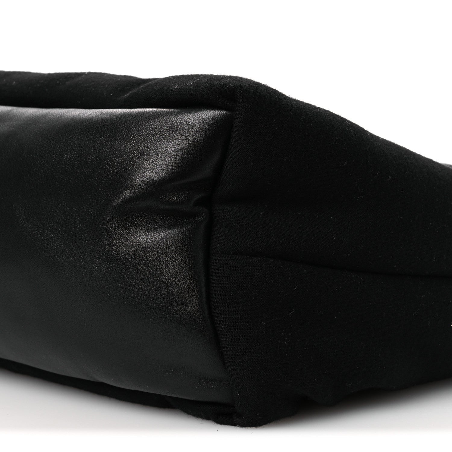 Saint Laurent Jersey Wide Puffer Tote Black 10 of 10