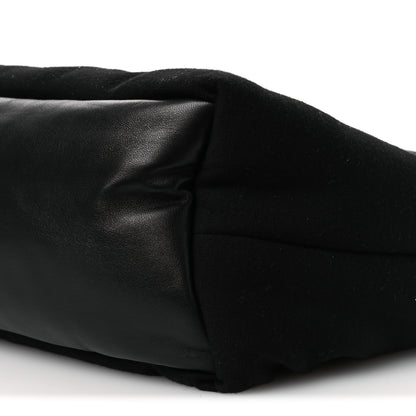 Saint Laurent Jersey Wide Puffer Tote Black 10 of 10