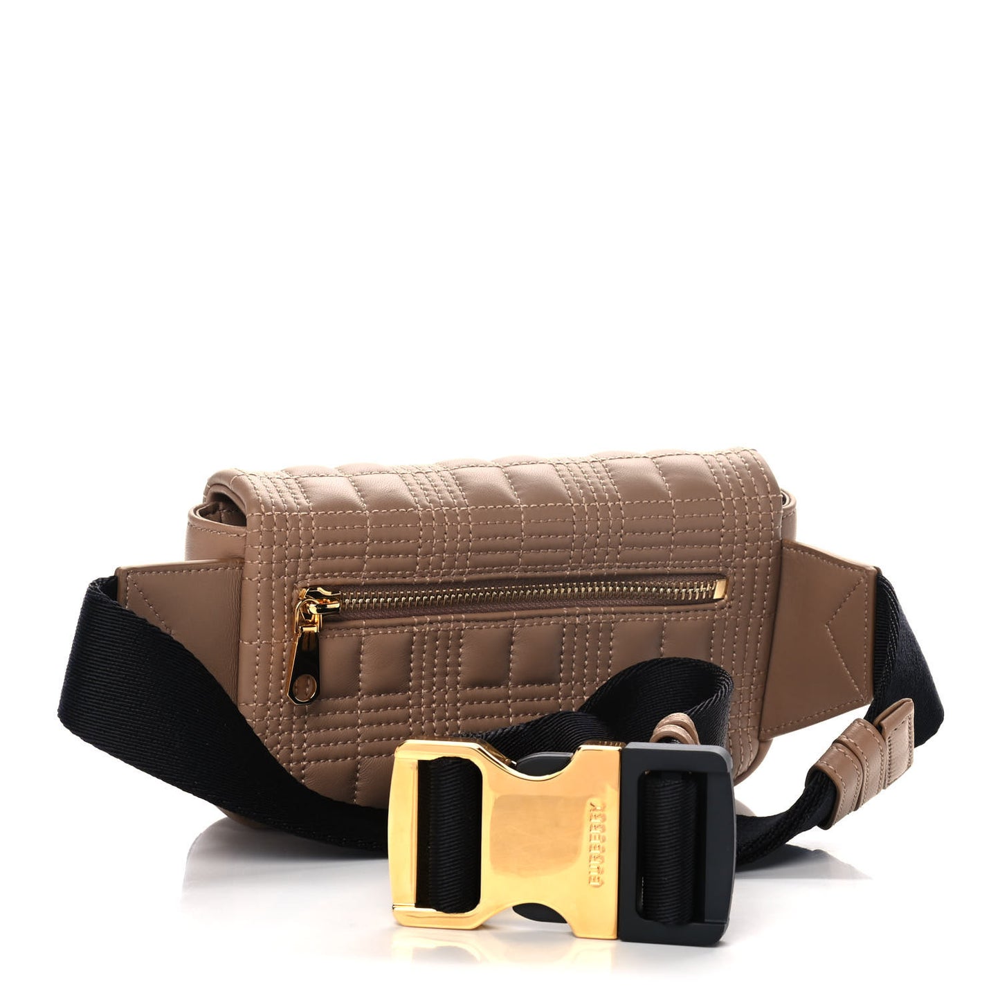 Lambskin Quilted Lola Belt Bag Camel
