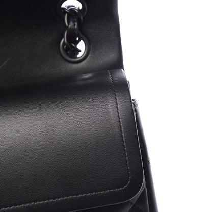 Chanel Lambskin Quilted Jumbo Double Flap Black 14 of 16