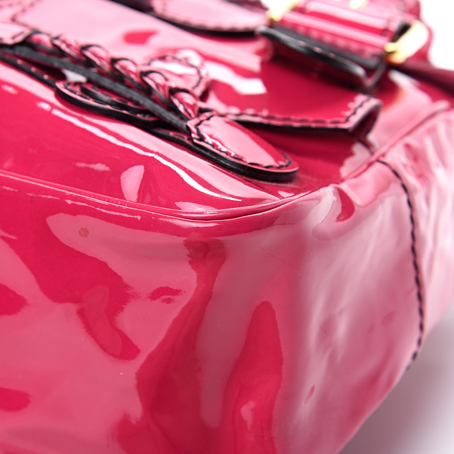 Valentino Garavani Patent Large Histoire Pink 8 of 19