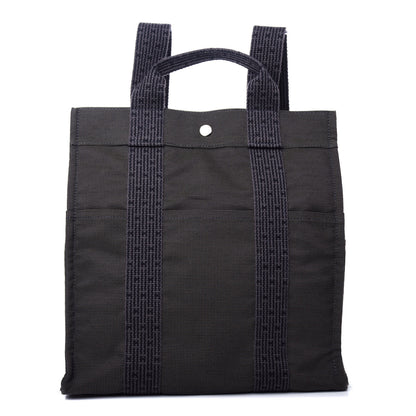 Hermes Canvas Herline Backpack Grey 1 of 9