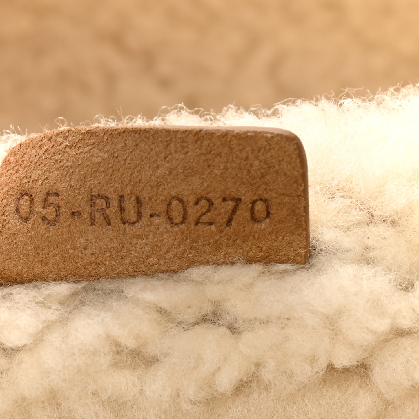 Shearling Saddle Bag Camel