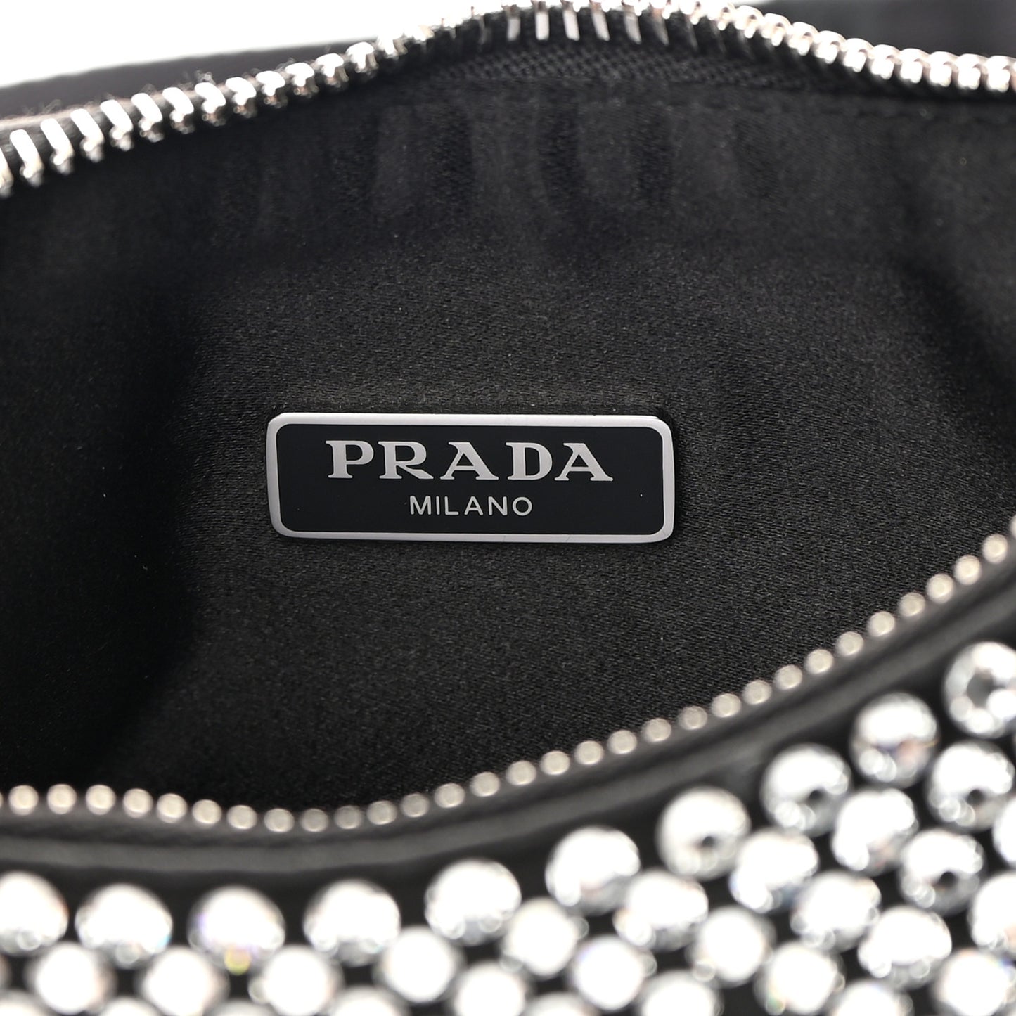 Satin Crystal Re-Edition 2005 Shoulder Bag Cristal