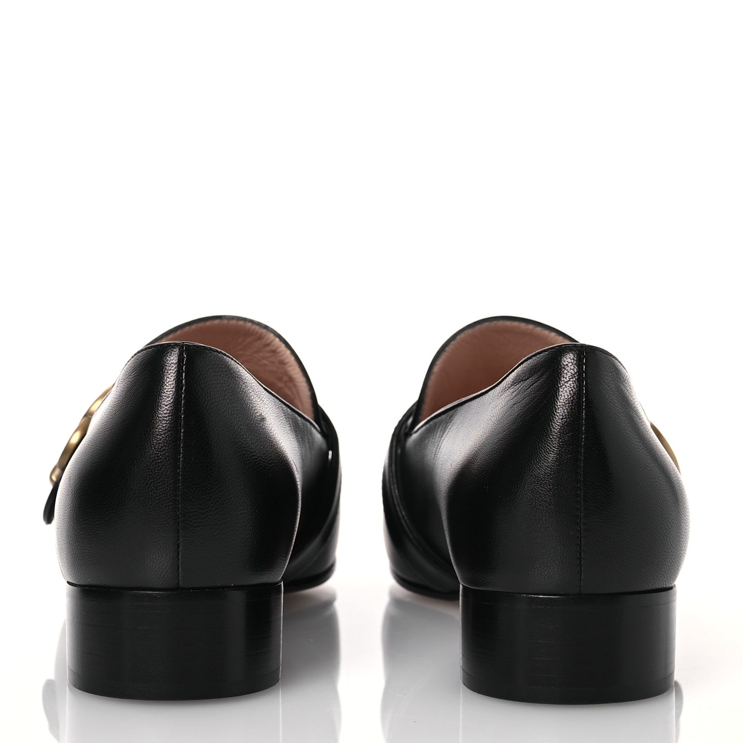 Malaga Kid Womens GG Marmont Loafers 37.5 Black