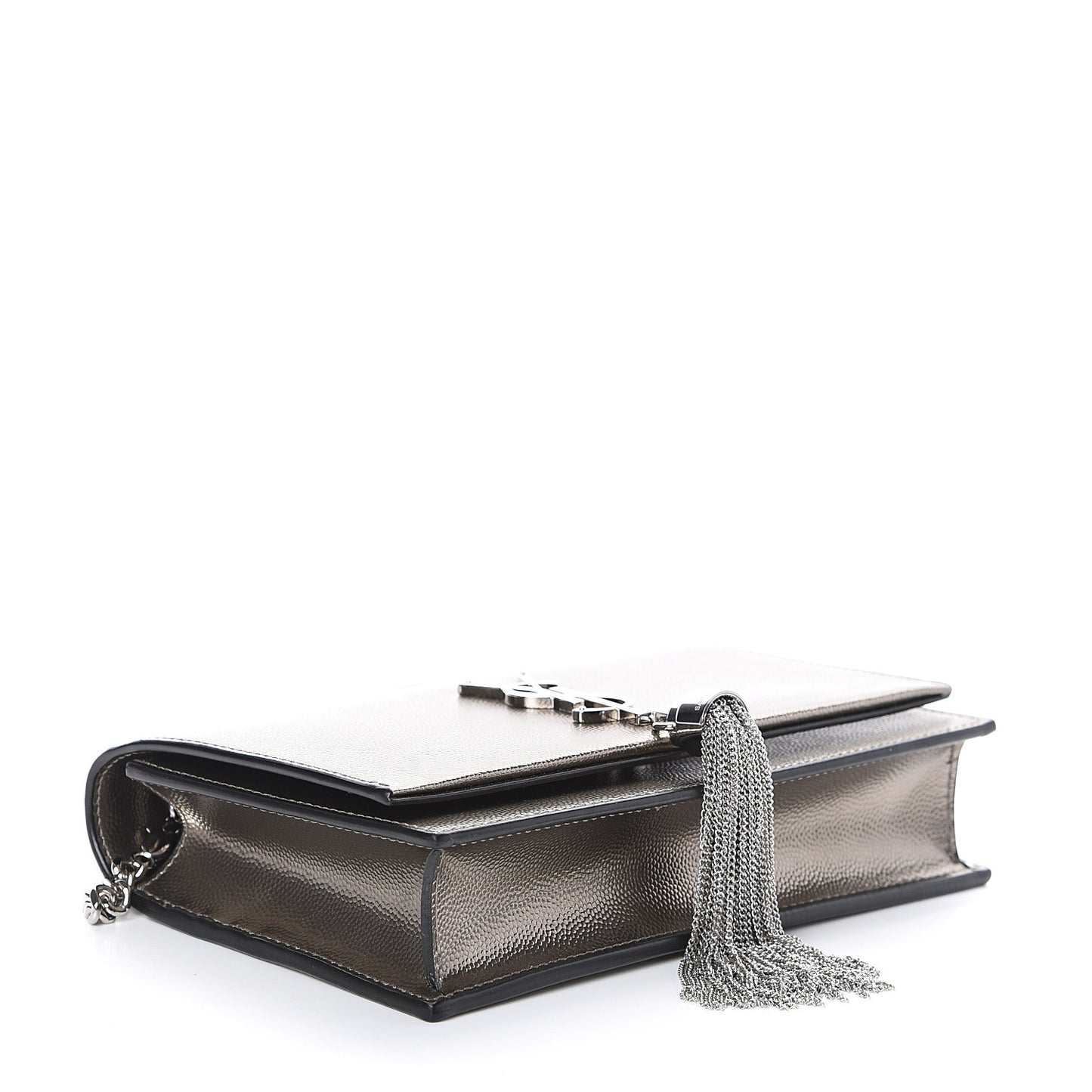 Grain De Poudre Classic Monogram Kate Tassel Chain Wallet Piombo