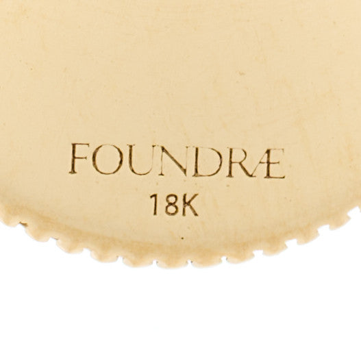 Foundrae 18K Yellow Gold Mini Passion Medallion Pendant 3 of 3