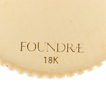 Foundrae 18K Yellow Gold Mini Passion Medallion Pendant 3 of 3