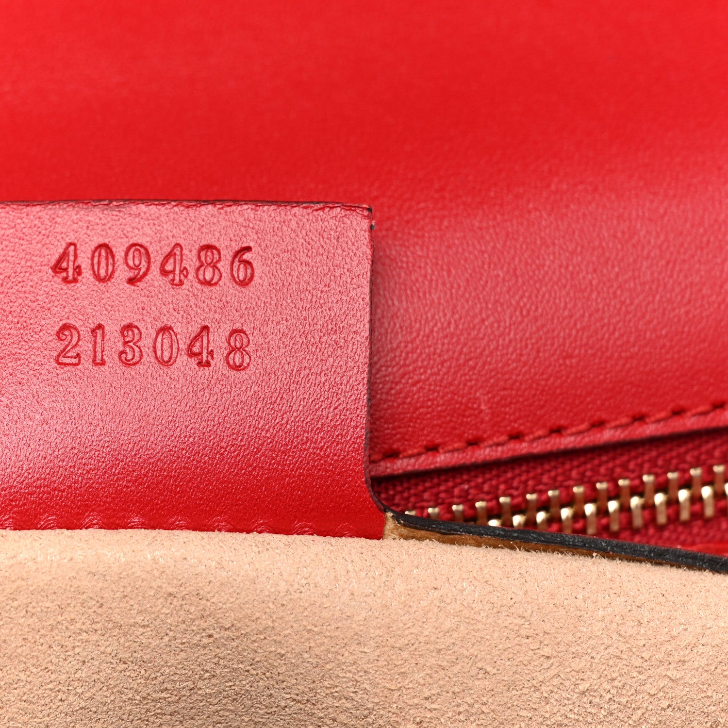 Gucci Guccissima Medium Padlock Shoulder Bag Hibiscus Red 7 of 9