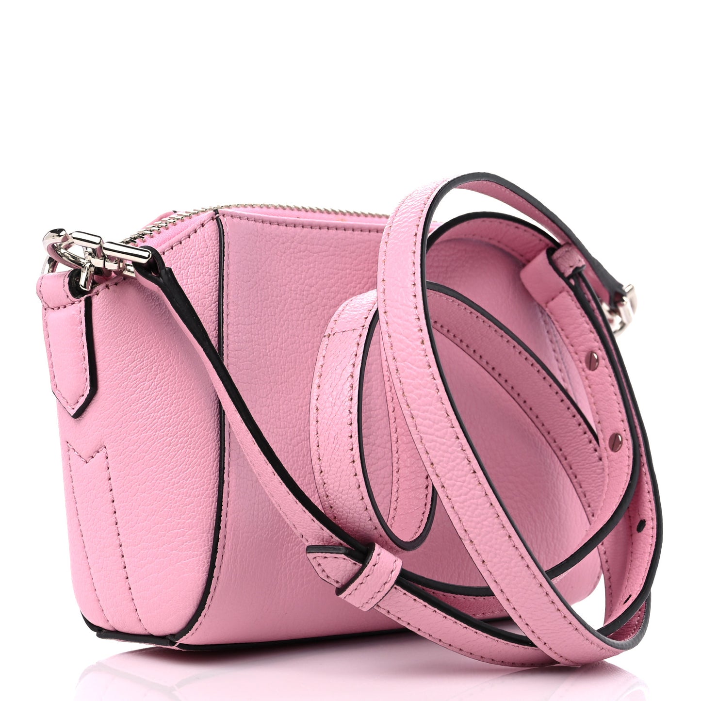 Sugar Goatskin Nano Antigona Bright Pink
