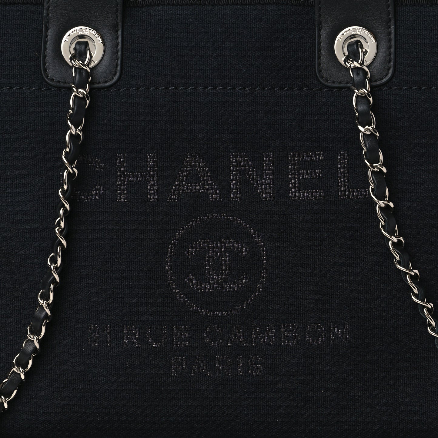 Mixed Fibers Small Deauville Tote Black