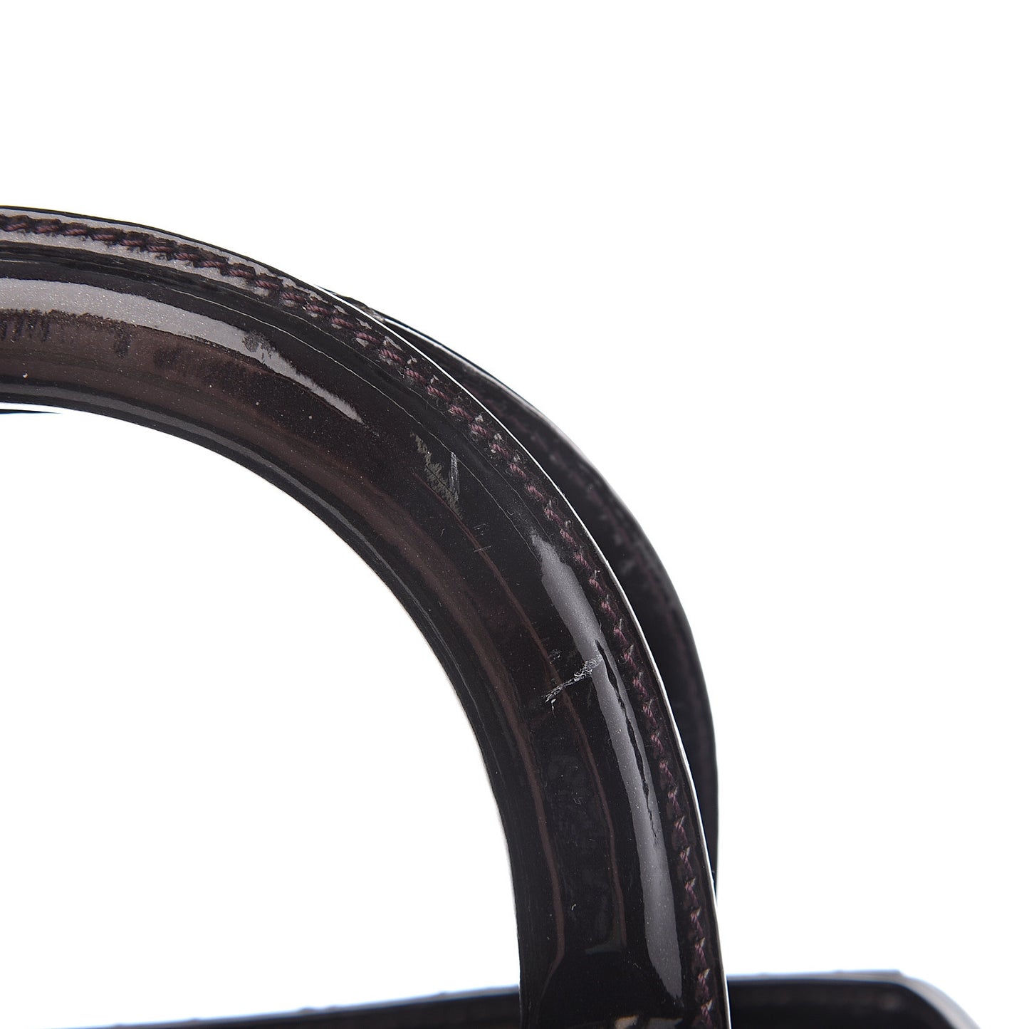 Patent Cannage Stitched Medium Lady Dior Amethyste