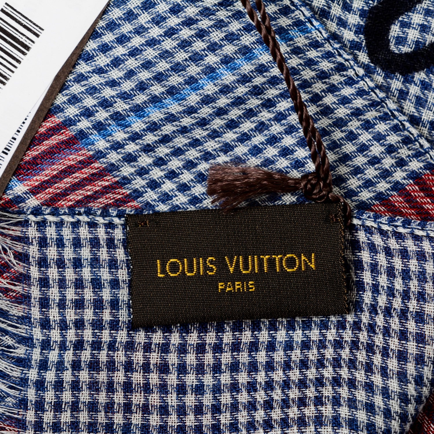Louis Vuitton Wool Silk Nemeth Stole Marine 5 of 6