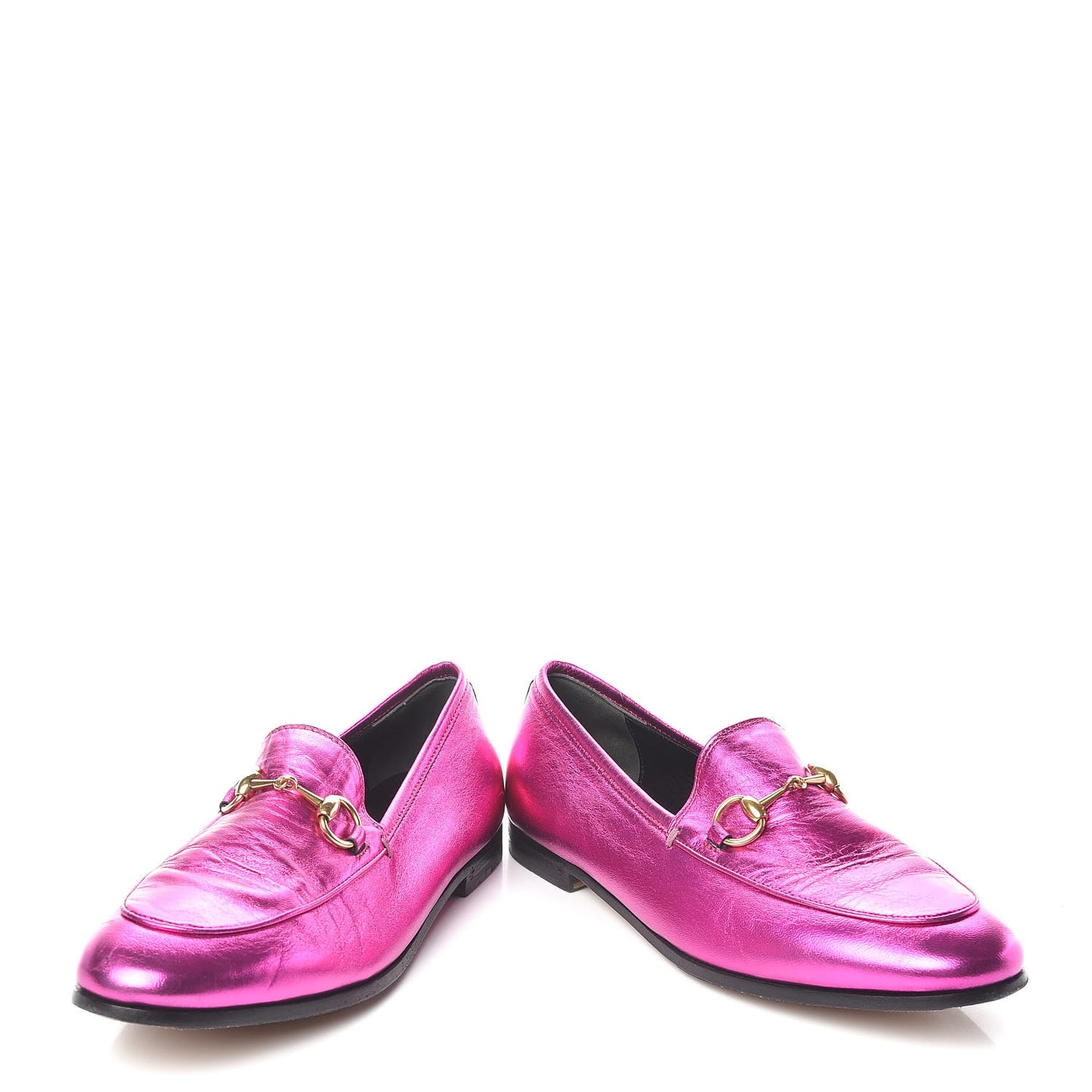 Metallic Nappa Womens Jordaan Loafers 35.5 Fuxia