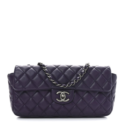 Chanel Lambskin East West Flap Purple 1 of 10