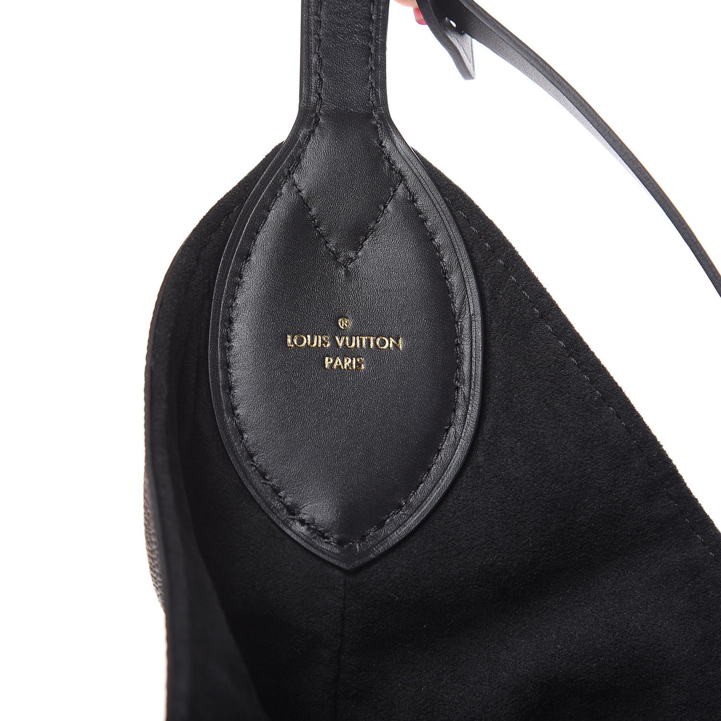Monogram Flower Hobo Black