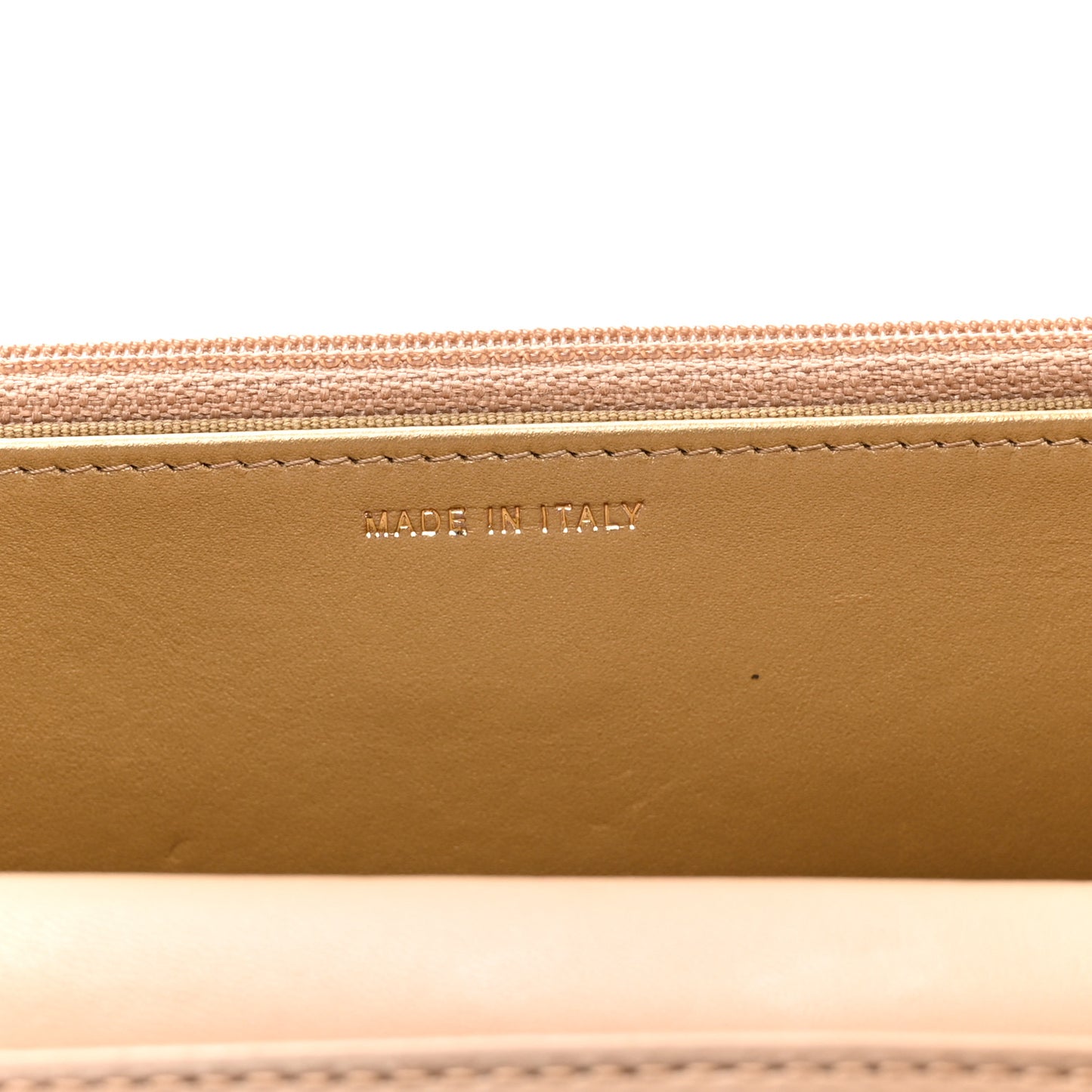 Lambskin Quilted CC Pearl Crush Wallet on Chain WOC Beige